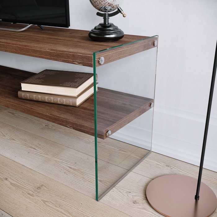Hanah Home TV1003 Soporte de TV en Nogal Hanah Home TV1003 Soporte de TV en Nogal